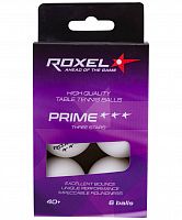 Мяч для настольного тенниса 3* Prime 6 шт Roxel