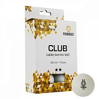 Мяч для настольного тенниса TORRES Club 2* TT21014 (6 шт)