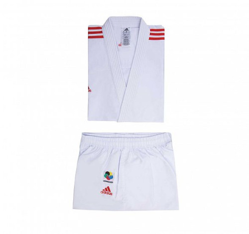 Кимоно для каратэ Adilight Primegreen WKF Adidas (цветные плечи) фото 9