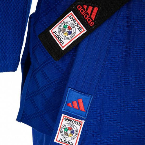Кимоно для дзюдо Champion III IJF Red Logo Adidas фото 3