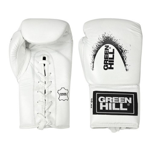 Перчатки боксерские на шнуровке Supreme BGS-2111 Green Hill фото 4