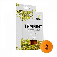 Мяч для настольного тенниса TORRES Training 1* TT21015 (6 шт)