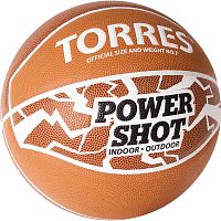 Мяч баскетбольный TORRES Power Shot, размер 7