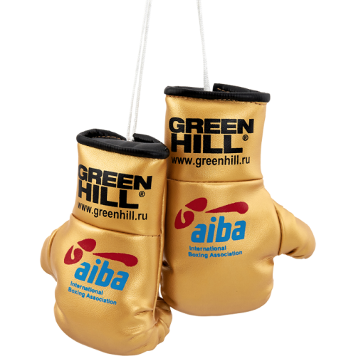 Сувенир Боксерские перчатки AIBA 6*13 см Green Hill