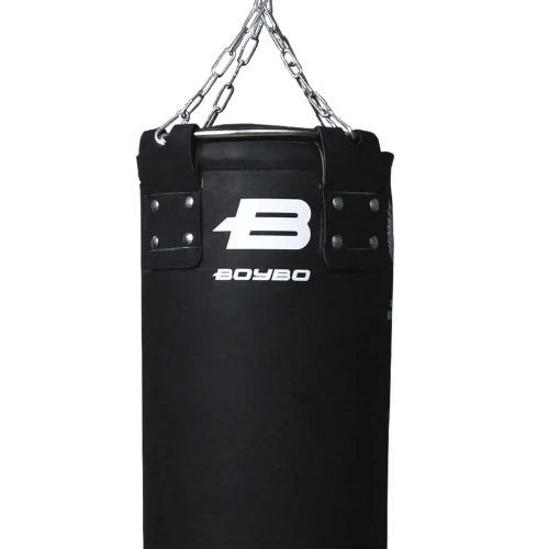 Мешок боксерский Boybo Titan ФБР иск. кожа, black фото 4