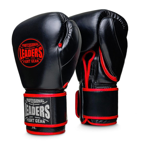 Перчатки боксерские LEADERS HERO BK