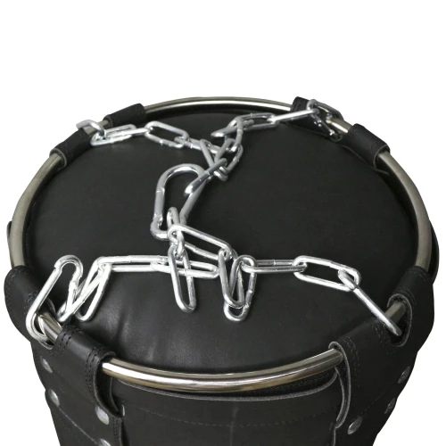 Мешок боксерский Boybo Titan ФБР иск. кожа, black фото 7