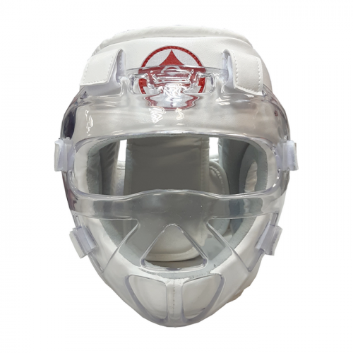 Шлем для каратэ со съёмной пластиковой маской 35-07