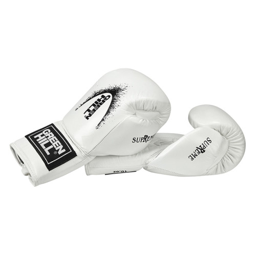 Перчатки боксерские на шнуровке Supreme BGS-2111 Green Hill фото 2