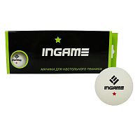 Мячи для настольного тенниса 1 звезда (10 шт) IG020 Ingame