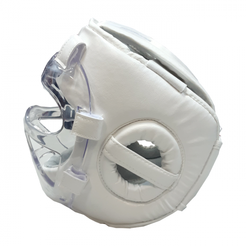 Шлем для каратэ со съёмной пластиковой маской 35-07 фото 3