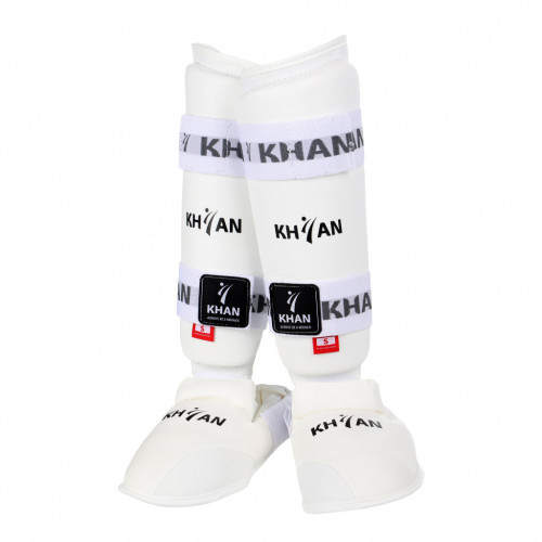 Защита голени и стопы для каратэ V2 Khan