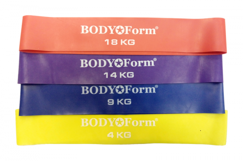 Резинки для фитнеса (петля, 4 шт) RL-SET 3 Body Form фото 2