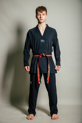 Добок для тхэквондо WT Evo Uniform Tusah чёрный