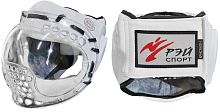 Шлем с маской для Косики каратэ КРИСТАЛЛ-1 липучка Рэй-Спорт